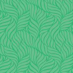 Organic leaf pattern on green background