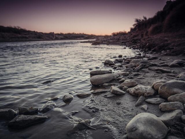 A portion of the Rio Grande’s shore