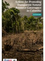 Actions for Promoting Transparent Natural Resource Governance in Colombia | An Overview Brochure