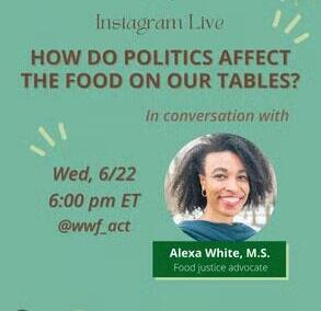 IG poster for a live event with Alexa White


