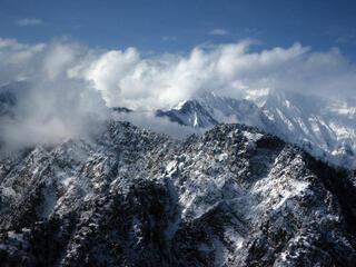 High mountains in Bhutan