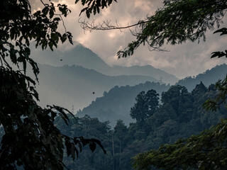 Shadowy mountains of Bhutan