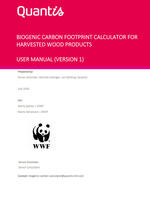 Biogenic Carbon Footprint Calculator User Manual Brochure
