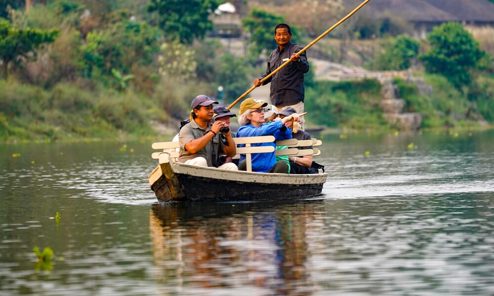 Boating in Nepal or Bhutan