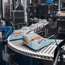 packages on a conveyer belt