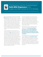 The Business Case for Transitioning to Bulk Milk Dispensers from Single-Use Milk Cartons in K-12 Schools Brochure
