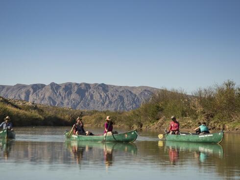 Canoes in Big Bend National Park