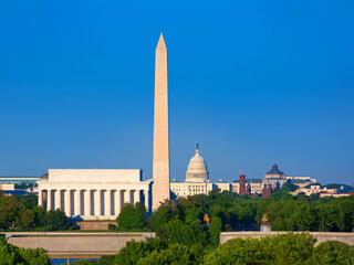 US Capitol Building and Washington Monument