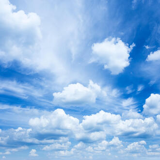 Clouds in a blue sky