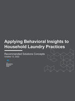 Applying Behavioral Insights to Household Laundry Practices Brochure