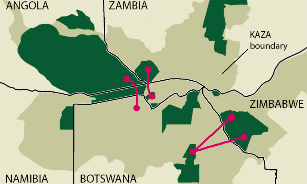 Map of KAZA