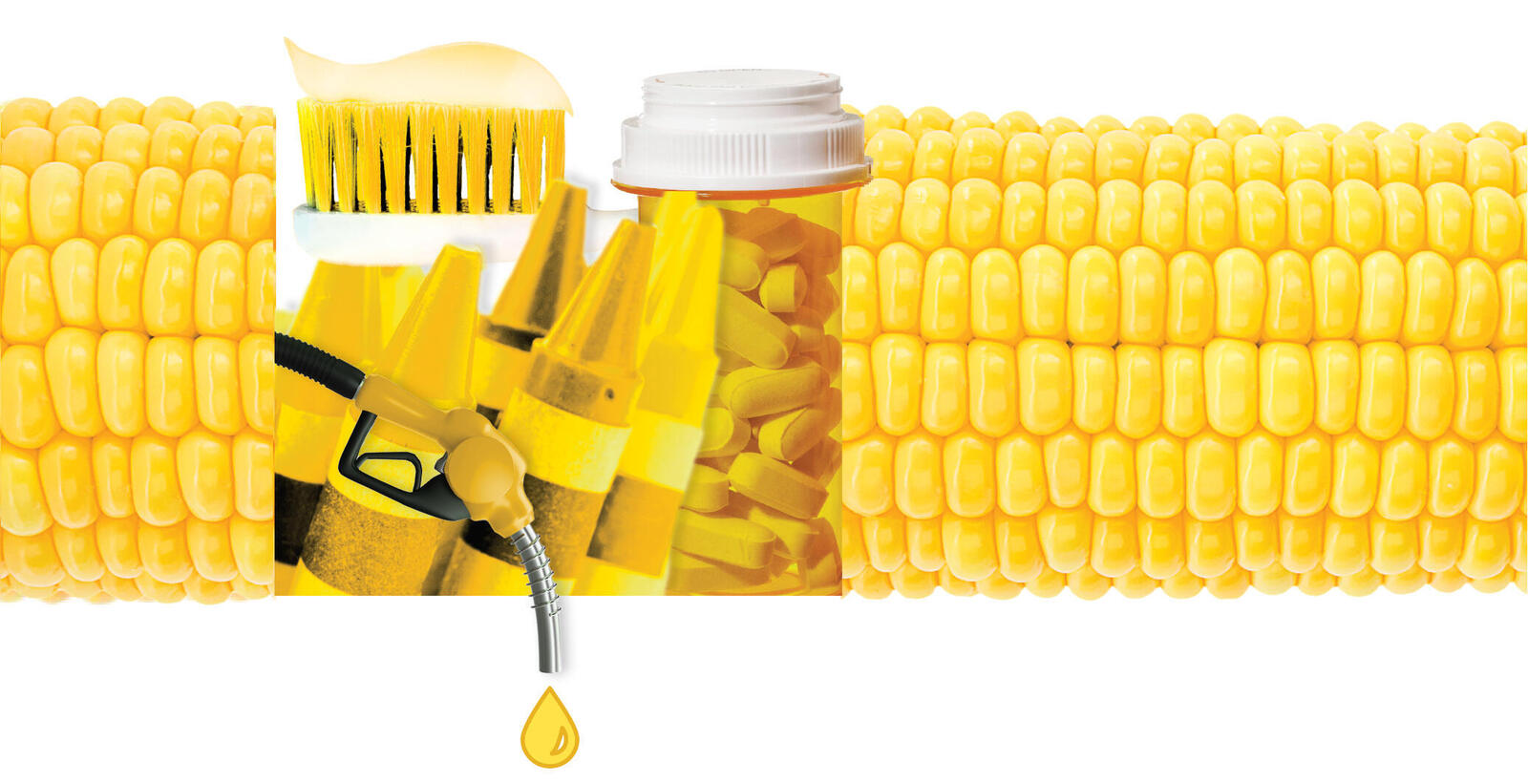 Collage of corn and corn products