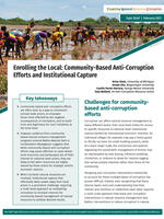 Enrolling the Local: Community-Based Anti-Corruption Efforts and Institutional Capture Brochure