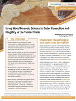 Using Wood Forensic Science to Deter Corruption and Illegality in the Timber Trade Brochure