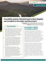 Traceability systems: Potential tools to deter illegality and corruption in the timber and fish sectors? Brochure