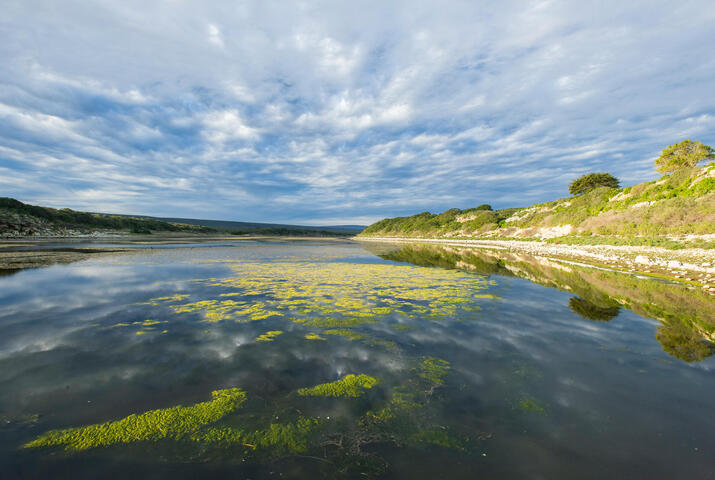 Clouds in the sky over water