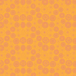 Terracotta colored shapes on a light orange background