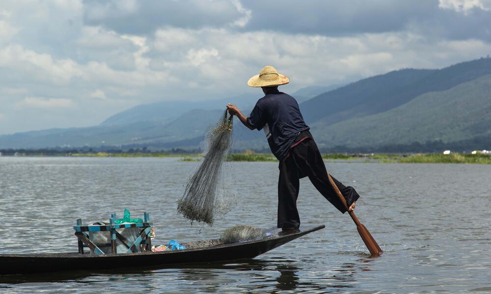 fisherman in Myanmar