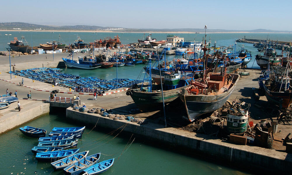 Fishing port in Morocco