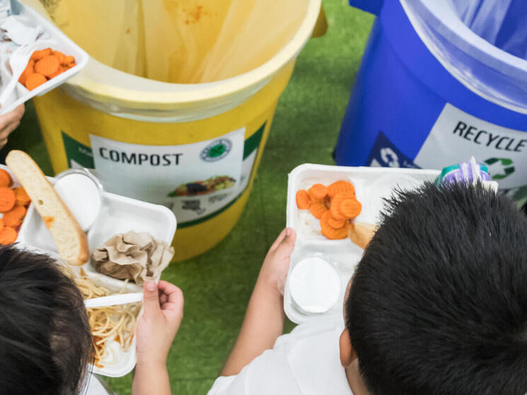 Food Waste Education Program by the World Wildlife Fund at Seaton Public Elementary School in Washington, DC, United States of America