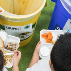 Food Waste Education Program by the World Wildlife Fund at Seaton Public Elementary School in Washington, DC, United States of America