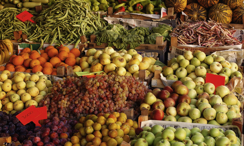 fruits and vegetables