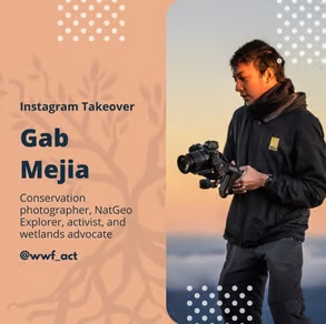 Poster for IG live event with Gab Mejia