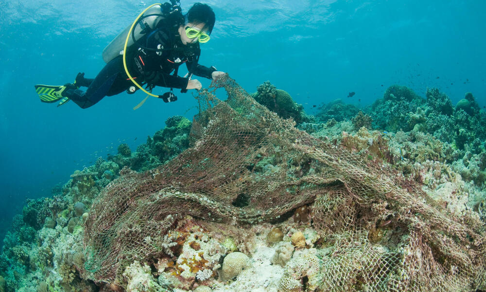 What are ghost nets made of?