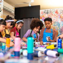 Kids painting