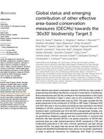 Global status and emerging contribution of other effective area-based conservation measures (OECMs) towards the ‘30x30’ biodiversity Target 3 Brochure