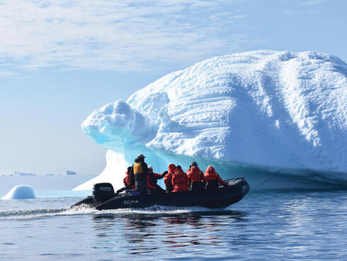 Boat and iceberg