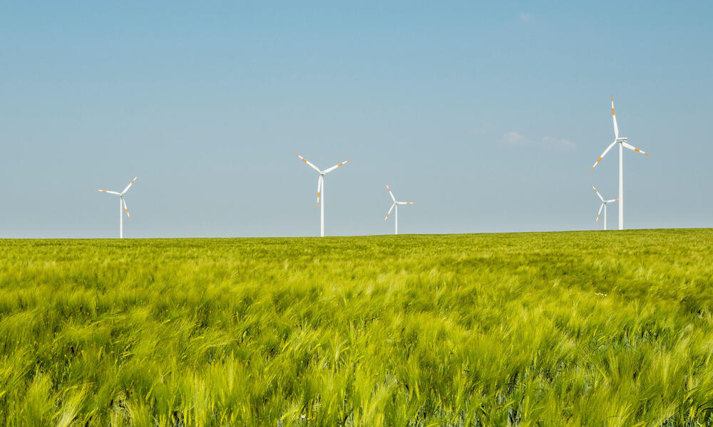 Group of wind turbines, Selfkant, Germany