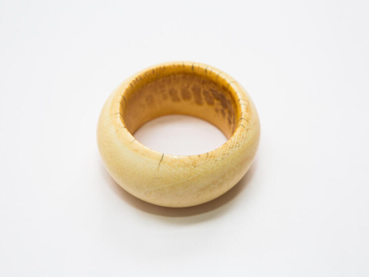 an ivory bangle bracelet