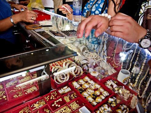 Ivory amulets and trinkest in Bangkok, Thailand