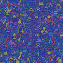 Colorful icons made into a background pattern