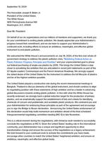 Letter to President Biden from 6 Organizations regarding the Global Plastics Treaty Brochure