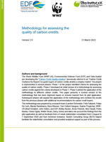 Methodology for assessing the quality of carbon credits Brochure