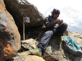 setting up gear to collar a snow leopard