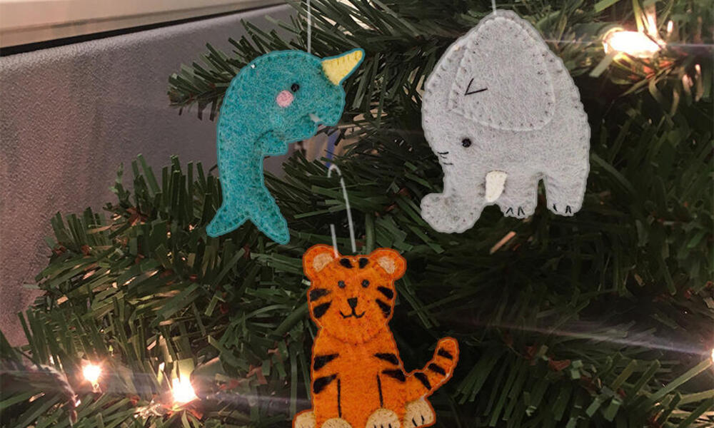 ornaments on tree