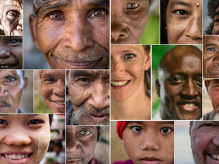 Mosaic of faces