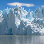 icy glacier