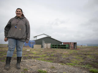Port Heiden, Alaska farmer Lillionna Kosbruk