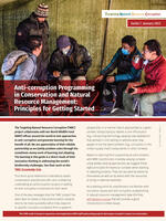 Anti-corruption Programming in Conservation and Natural Resource Management: Principles for Getting Started (Spanish) Brochure