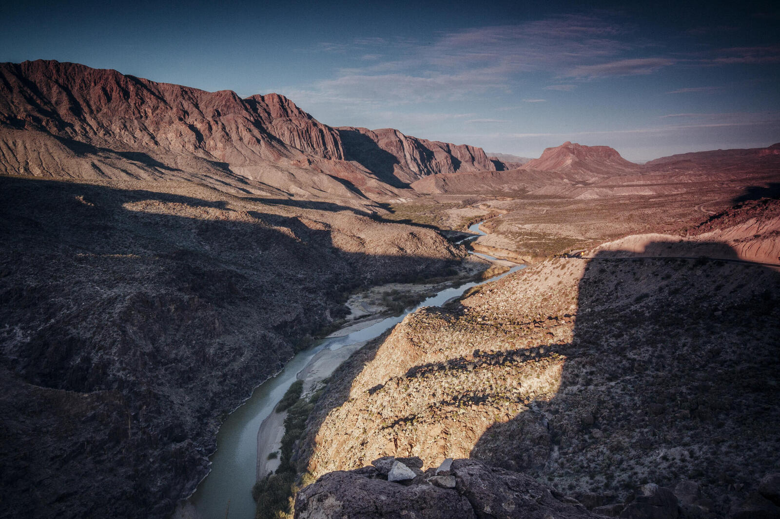 A dry canyon in the American southwest