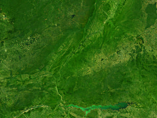 Satellite image of Luangwa River