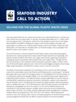 Seafood Industry Call to Action: Solving for the Global Plastic Waste Crisis Brochure