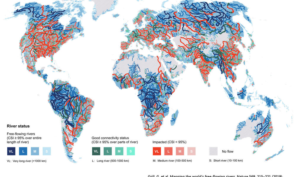 Study Just One Third Of The Worlds Longest Rivers Remain Free Flowing