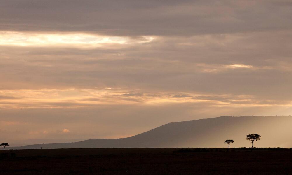 Sunrise over the Masai Mara, Kenya