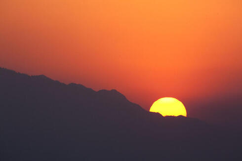 Sunset in Nepal 