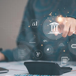 Photo showing person doing a financial analysis